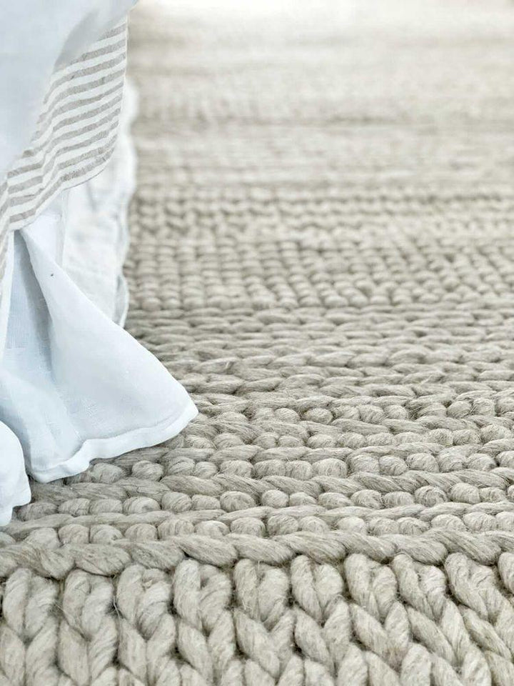 Grey Handmade Floor Rug