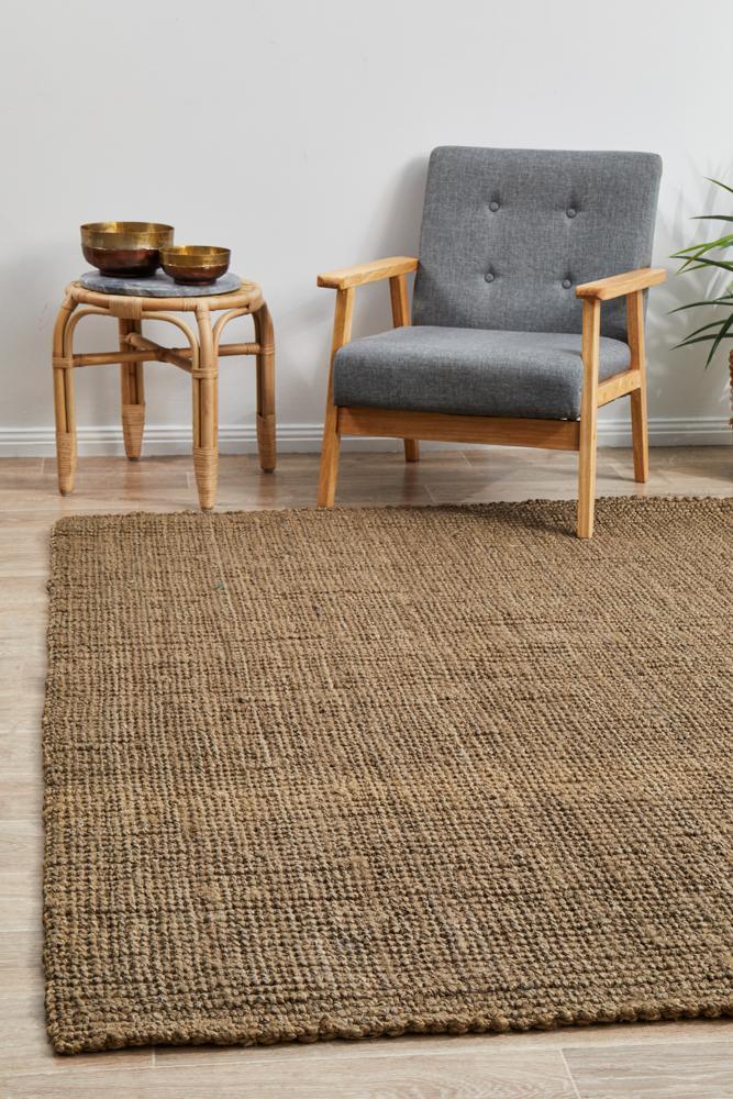 Larnia Contemporary Handmade Silver Rug