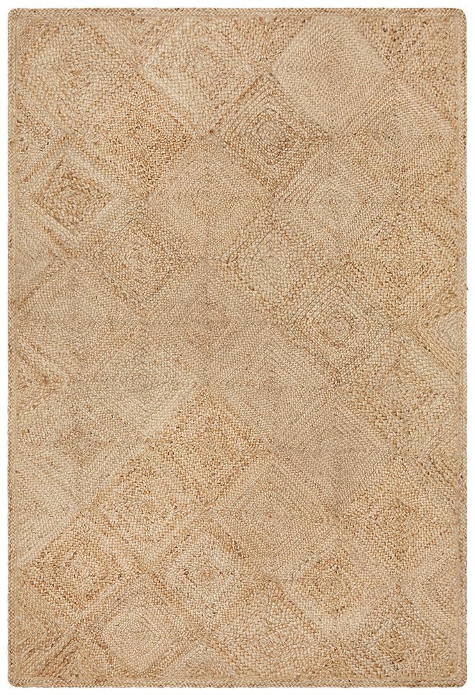 Larnia Contemporary Hatch Natural Rug