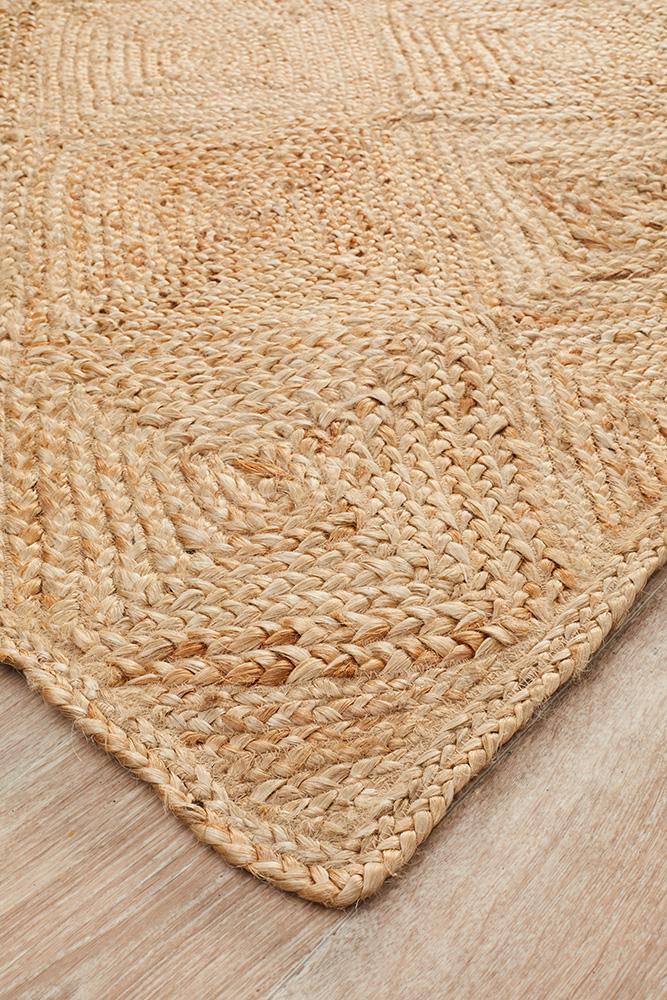 Larnia Contemporary Hatch Natural Rug