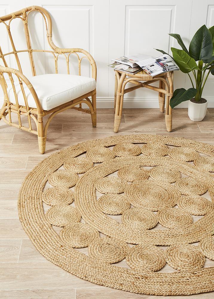 Larnia Contemporary Modern Natural Rug