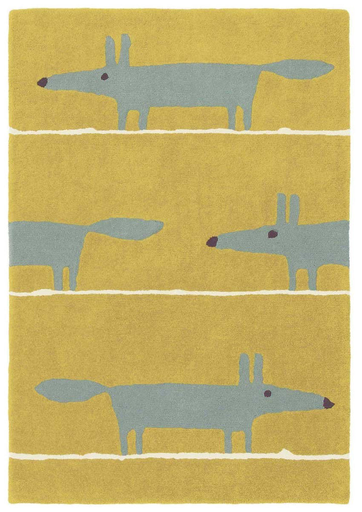 Mr Fox Rug Mustard 25306