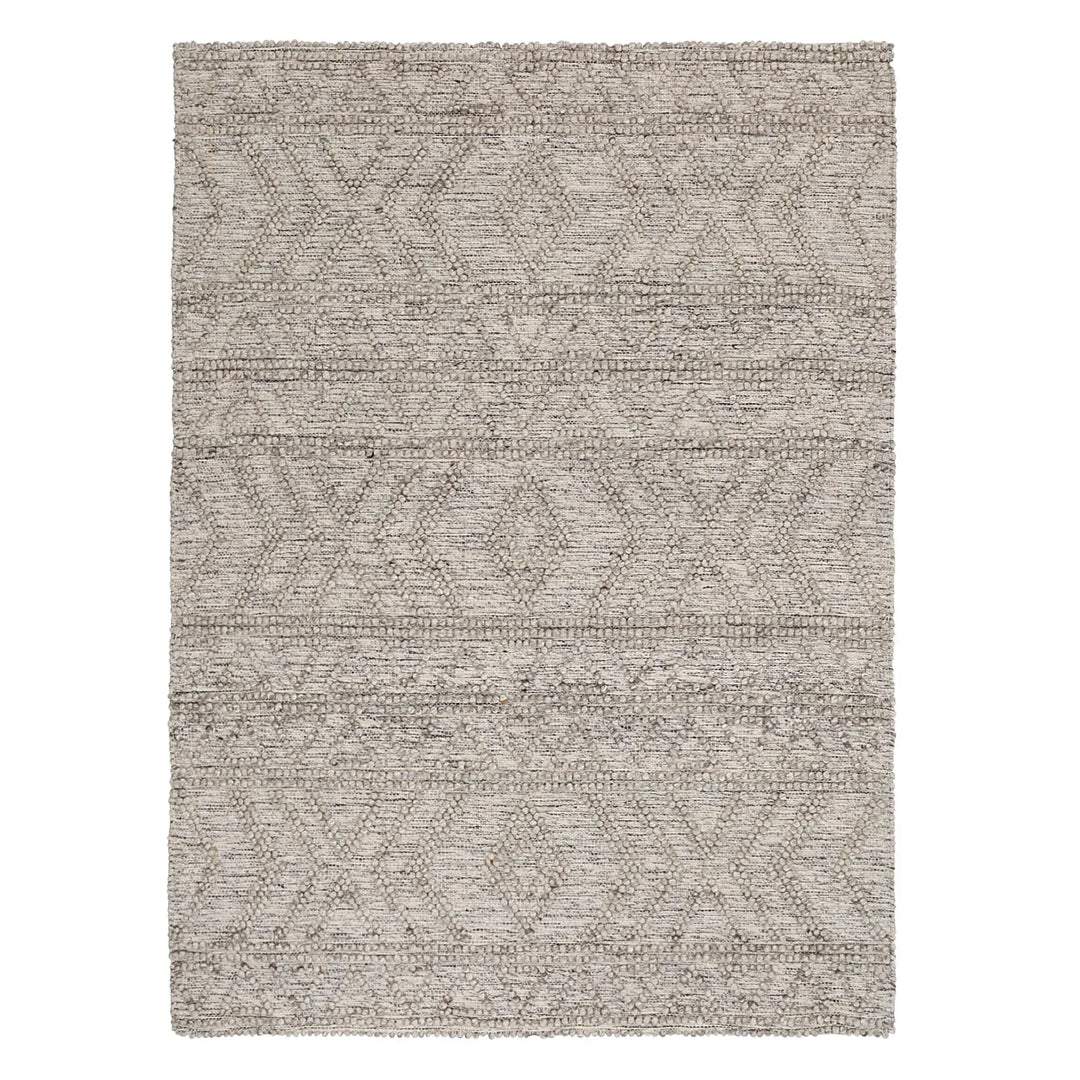 Tribeca Ash Flat Weave Wool-Blend Rug