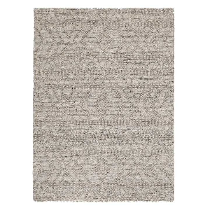 Tribeca Ash Flat Weave Wool-Blend Rug