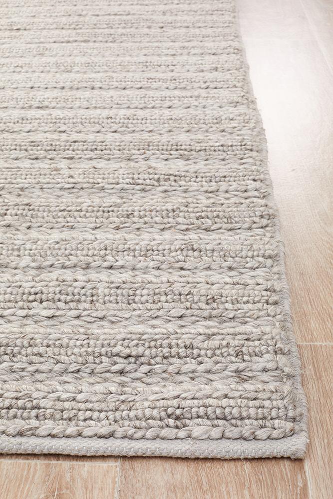 Harvest Silver Quality Hand Woven Floor Rug