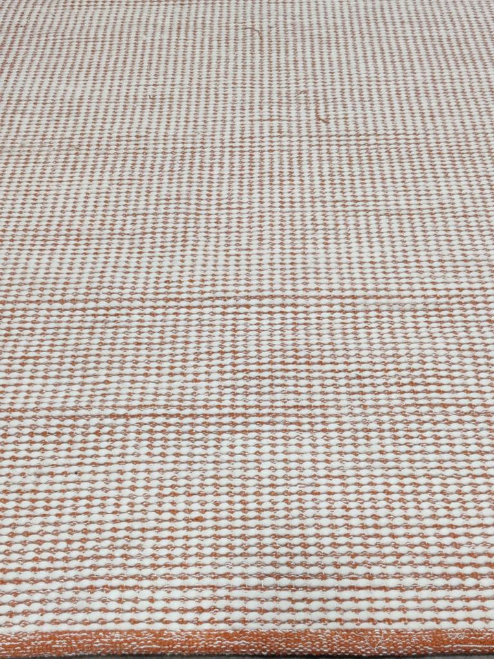 Subi Orange Wool Floor Rug