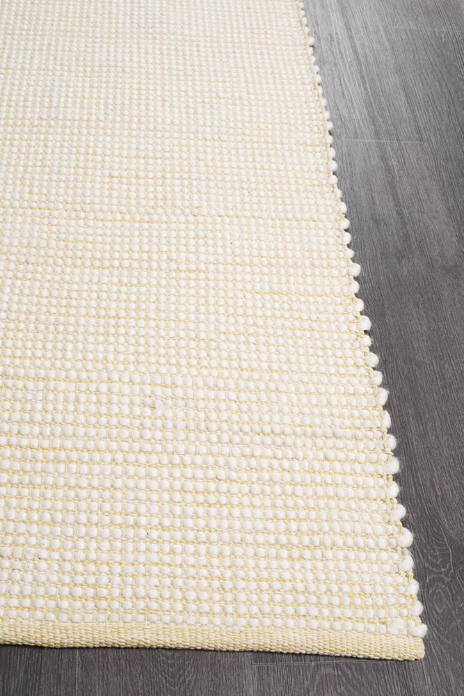 Loft Stunning Wool Yellow Rug