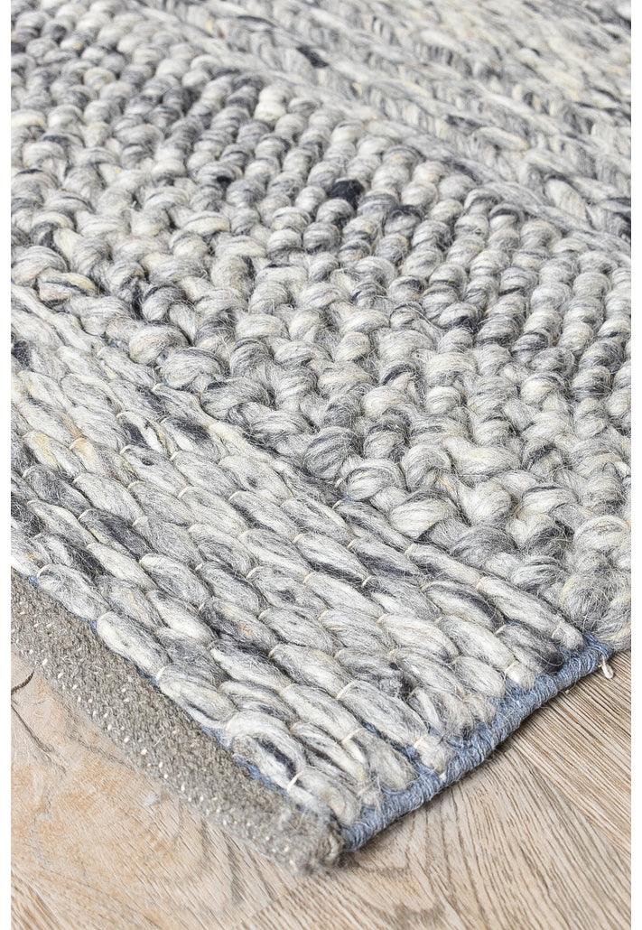 Malanda Grey Pure Quality Wool Rug