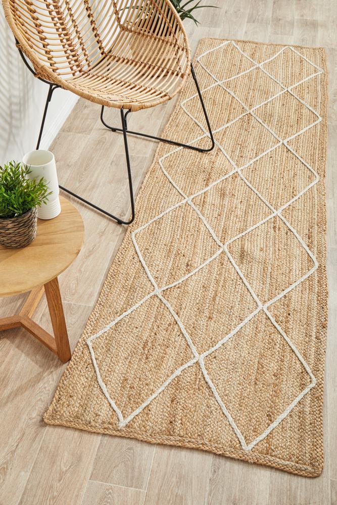 Knots Noosa Tribal Natural Runner Rug