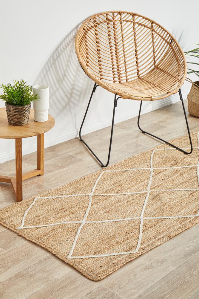 Knots Noosa Tribal Natural Runner Rug