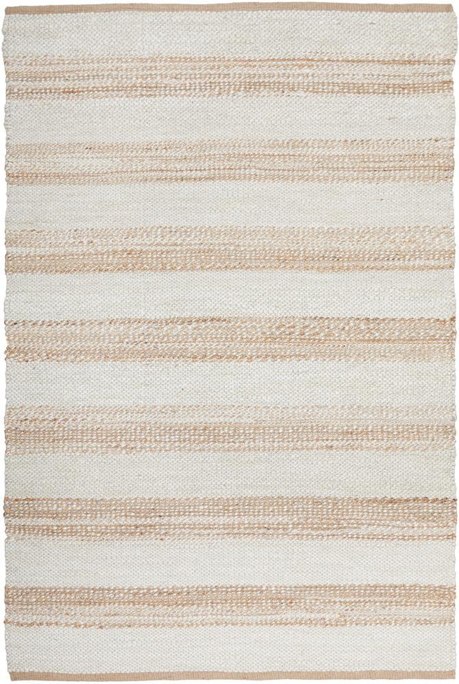 Knots Noosa Natural White Striped Floor Rug