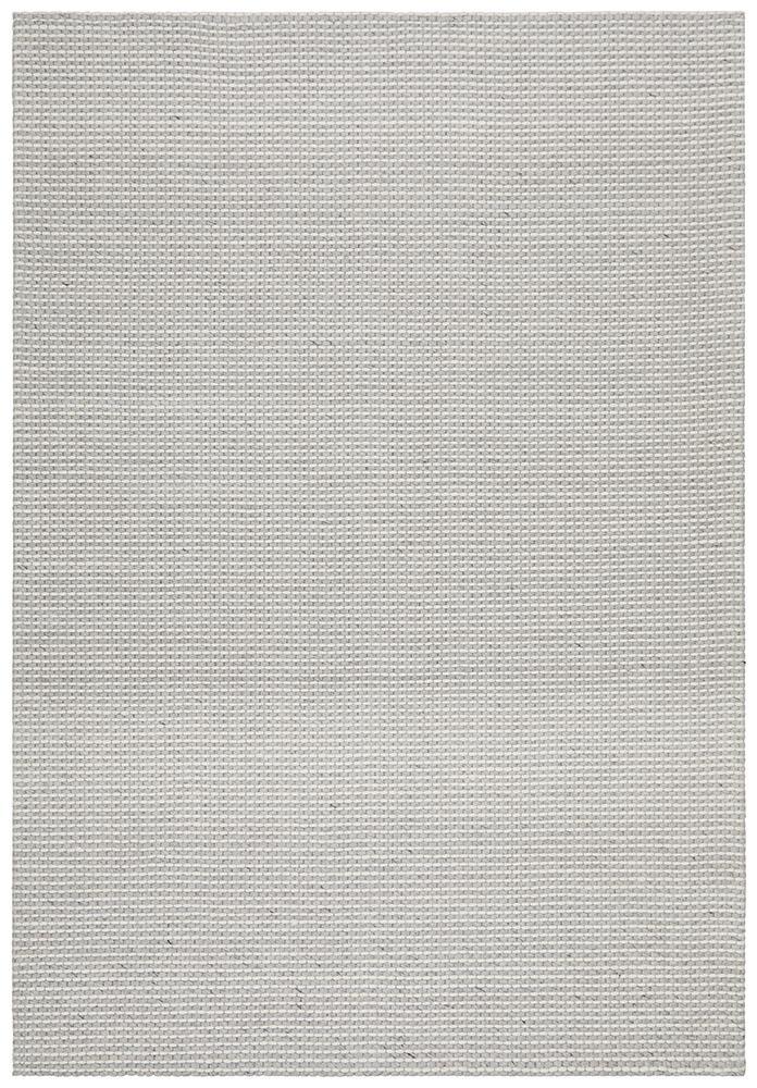 Studio Oskar Grey White Felted Wool Floor Rug