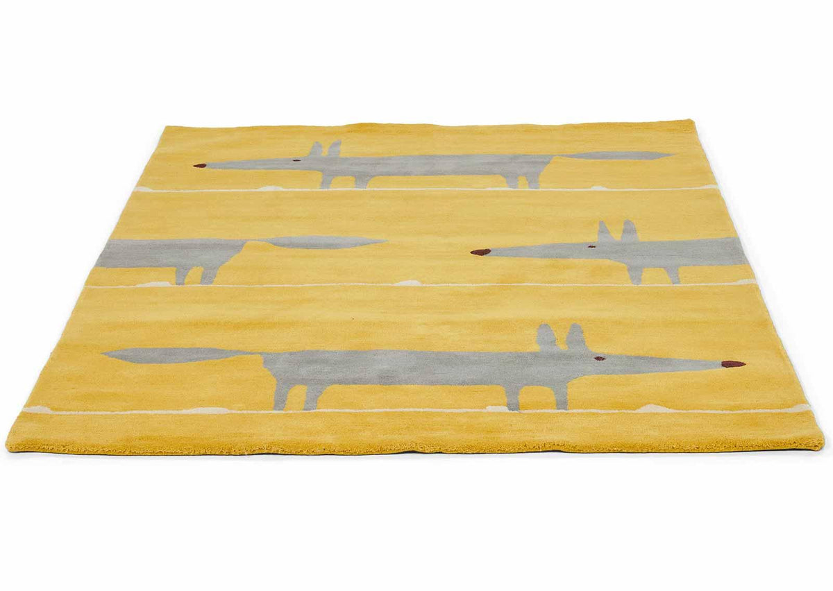 Mr Fox Mustard Rug – SCANDIC KNOTS