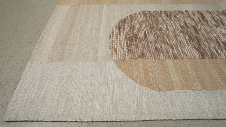 Knots ORB TOFFEE Hand loomed wool rug