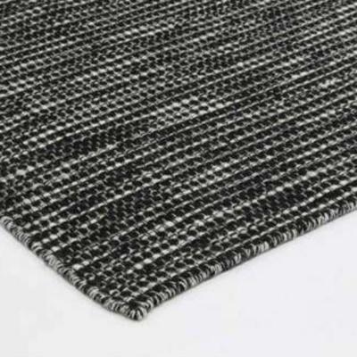 Black White Reversible Wool Rug