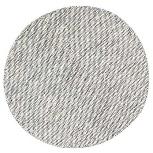 Grey Reversible Wool Round Rug