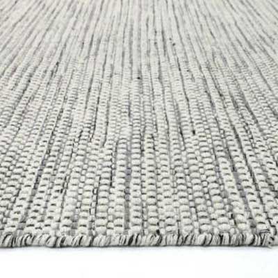 Grey Reversible Wool Rug