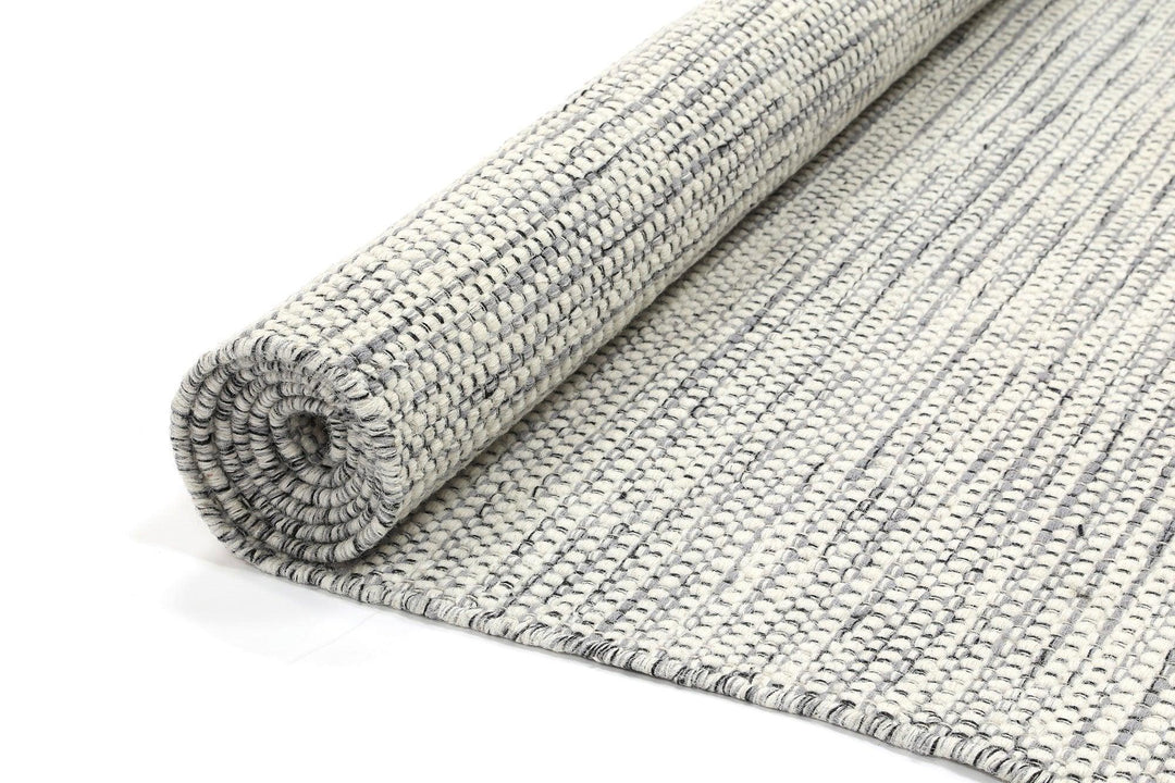 Grey Reversible Wool Rug