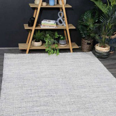 Grey Reversible Wool Rug