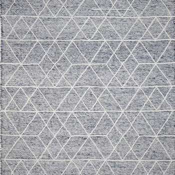 Albona Blue White Wool Rug