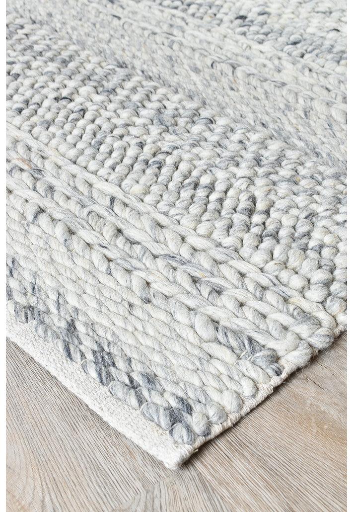 Knots Malanda Ivory Pure Wool Quality Floor rug