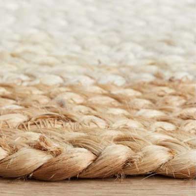 Knots Noosa White Natural Runner Rug