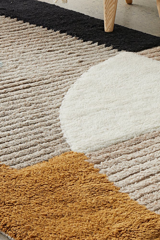 Rug Hand Loomed wool and cotton Floor rug