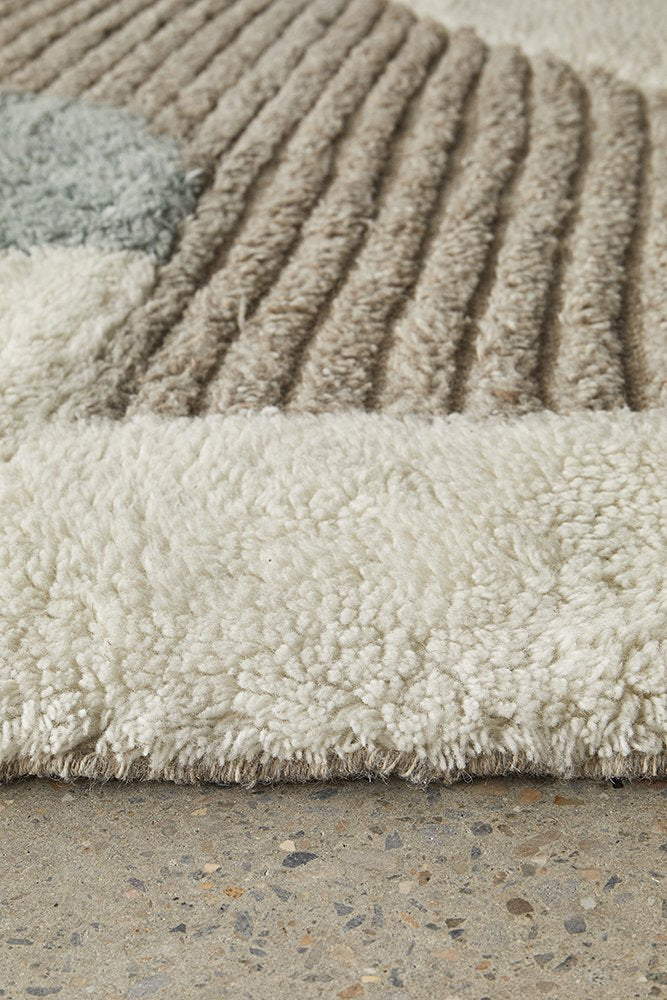 Rug Hand Loomed wool and cotton Floor rug