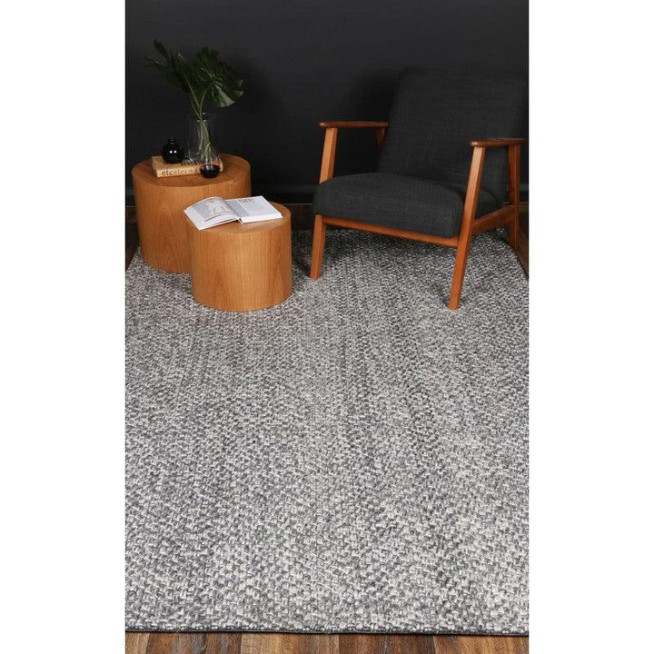 Charcoal Textured Floor rug