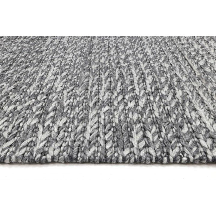 Alina Braided Charcoal Floor Rug