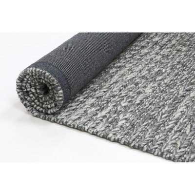 Alina Braided Charcoal Floor Rug