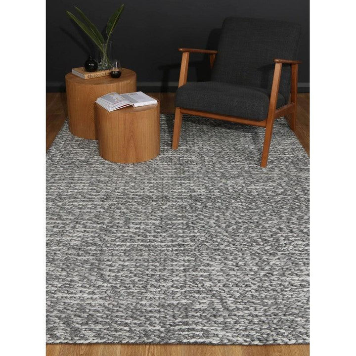 Alina Braided Charcoal Floor Rug