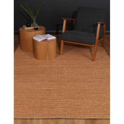 Vassa Braided Copper Floor Rug