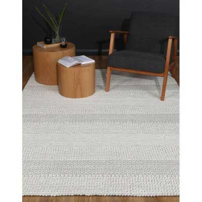Loopy Grace White Floor rug