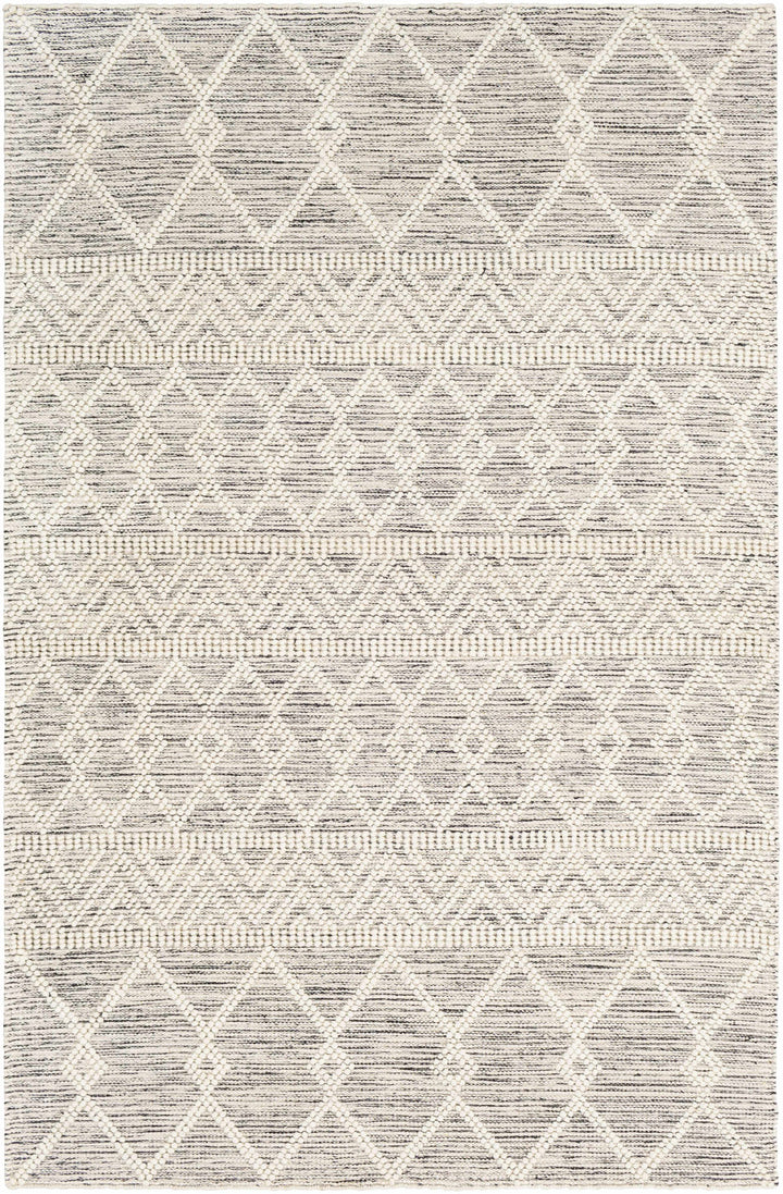 Loop Silver Quality Wool Floor rug