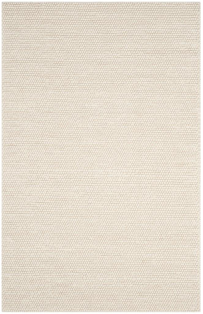 Knots Pebble Hand Woven 80% Wool And 20% Cotton Rug - Ivory